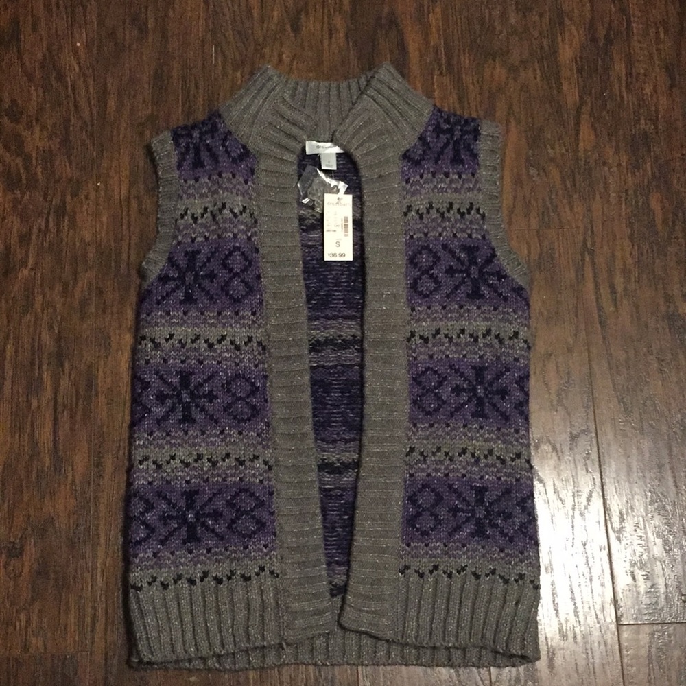 Open sweater vest